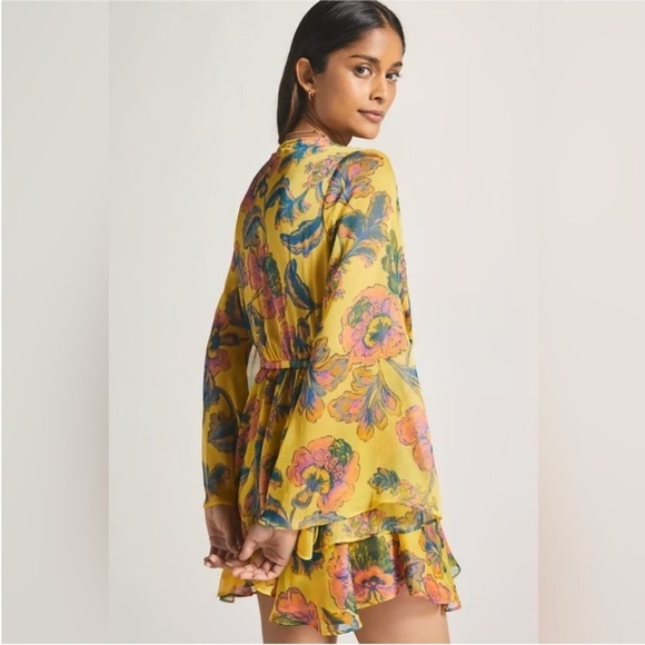 MISA Los Angeles “Kaia” Dress in Grand Canary Mix - Boho Chic Mini Size XL NWT - Picture 3 of 16